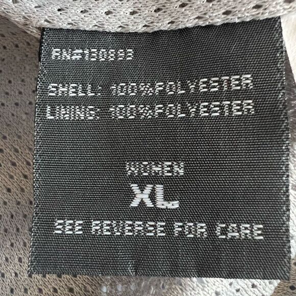 New Balance Women’s Water Resistance Windbreaker Jacket Gray Hoodie Size XL - Picture 9 of 16